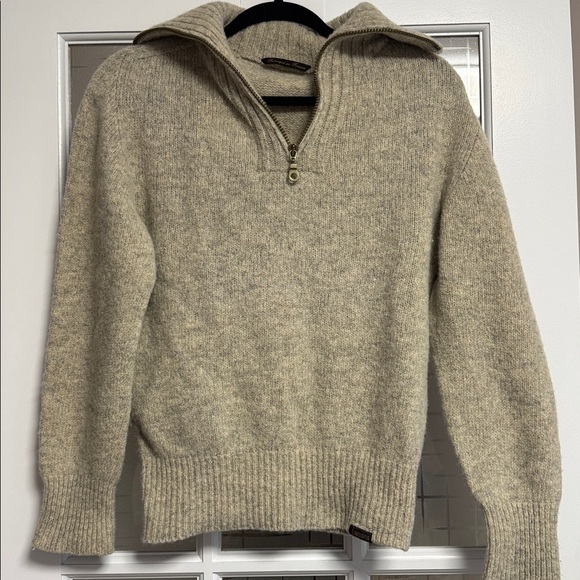 La Laboureur Women's beige Turtleneck Sweater - Picture 6 of 7